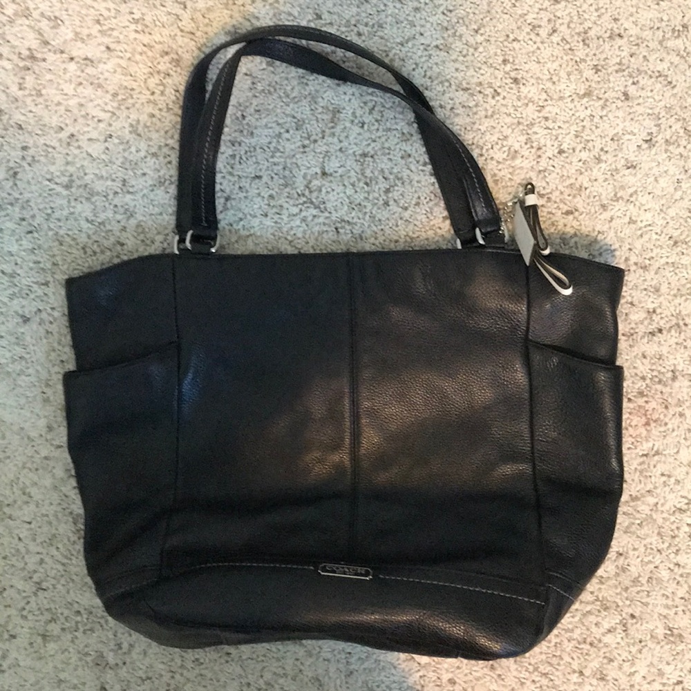 Coach black purse/work bag
